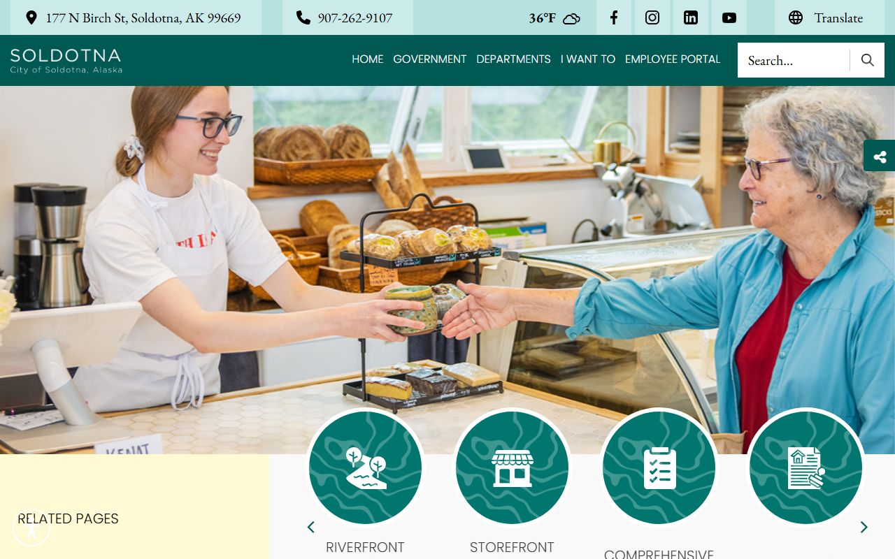 Soldotna planning department page related to property tax records