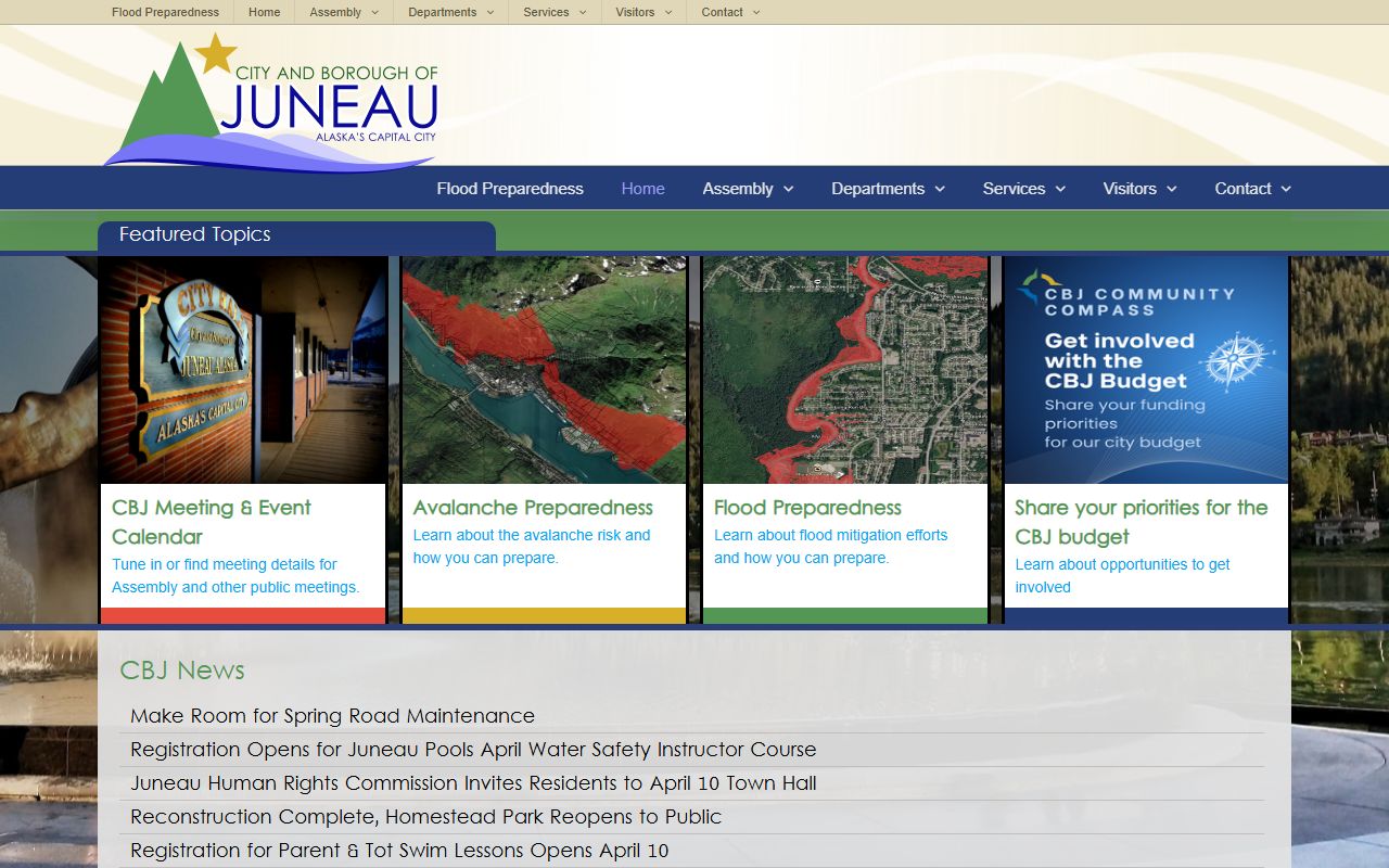 City and Borough of Juneau official website for Juneau property tax records and services