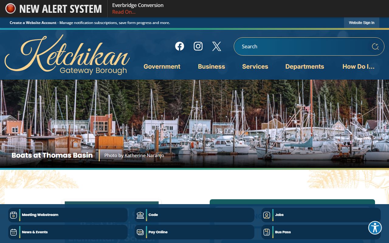 Ketchikan Gateway Borough official website for property tax records and borough services