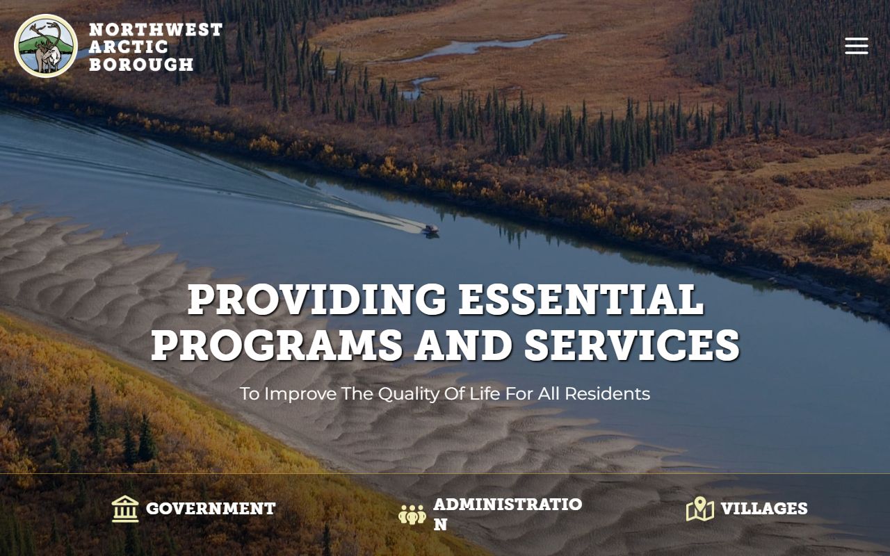 Northwest Arctic Borough home page for property tax records and assessor contact